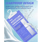 Moisture Absorbers 10 Pack, 9.8 Oz Compact Dehumidifier Bags & Packs, Moisture Hanging Bag, Humidity Absorbers, Closet Deodorizer Against Musty Odors, 11.8'' X 6.3''