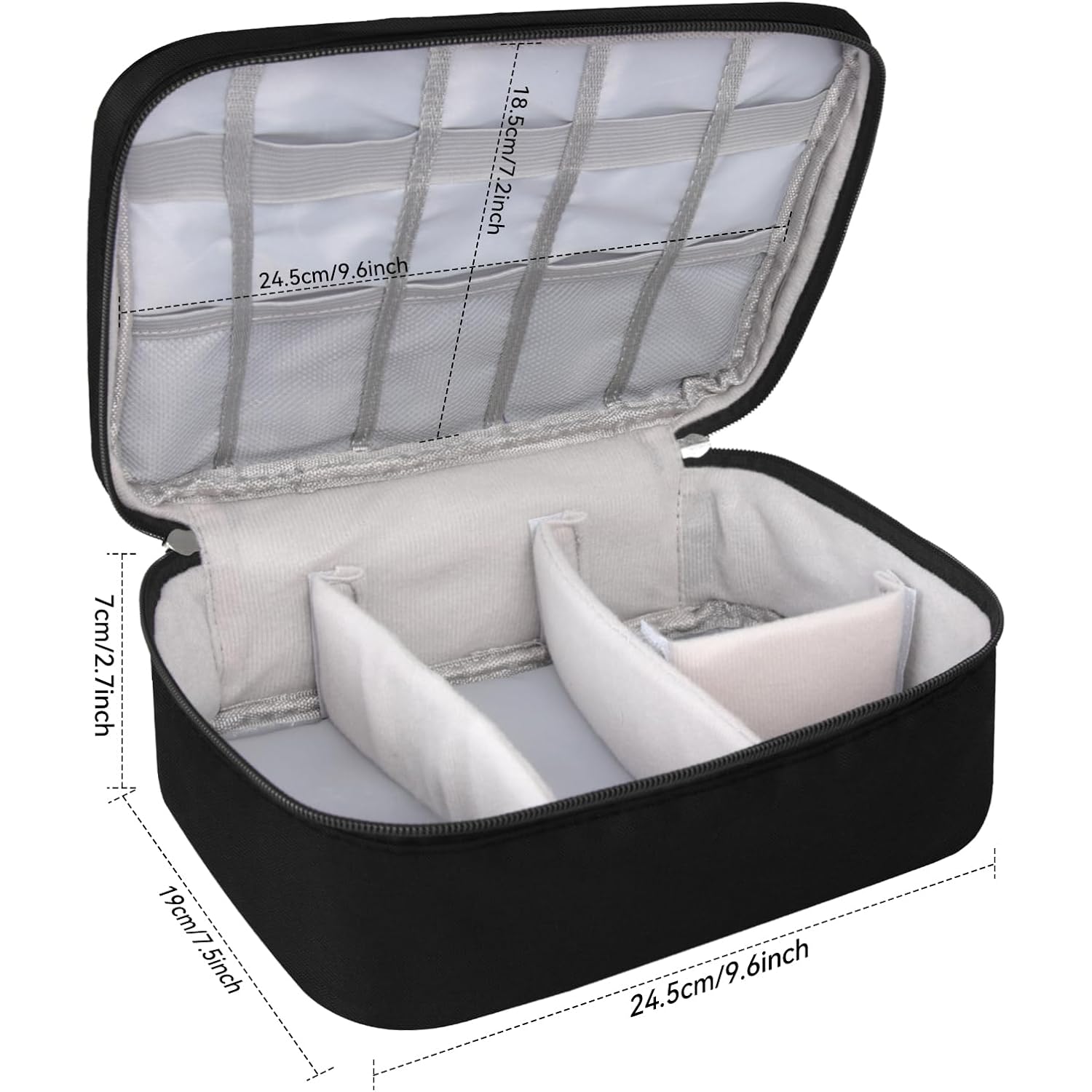 Barber Tools Bag Barber Case Hair Tools Travel Bag Clipper Guard Holder For Clippers And Supplies Hair Cutting Scissors Storage Bag Portable Clipper Storage Holder Organizer For Hair Cutting (Black)