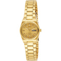 Seiko Series 5 Automatic Gold Dial Ladies Watch Sym600K1