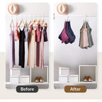 Tank Top Hanger, Rotatable Bra Organzier For Closet, Max 24 Storage Capacity Sport Bras Holder, Metal Space Saving Closet Organizers And Storage, Silver