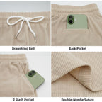 Deex Men'S Corduroy Shorts Casual 7 Inch Lightweight Elastic Waist Drawstring Summer Beach Loose Fit Shorts With Pockets 2026