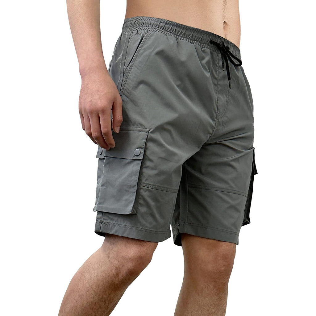 Southpole Men'S Quick Dry Track Cargo Shorts, Inseam 9", Lightweight, Water Resistant