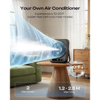 Otlonpe Portable Desk Misting Fan, 5000Mah Rechargeable Battery Powered, Powerful Desk Fan With Mist, 5 Speeds, 110Ml Water Tank, 6.5 Inch Personal Cooling Mister Fans For Travel Home Office Bedroom
