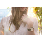 Citizen Women'S Eco-Drive Dress Classic Arezzo Diamond Two-Tone Stainless Steel Watch, White Dial (Model: Em0874-57D)