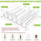 Drink Organizer For Fridge, Soda Can Dispenser For Refrigerator, Automatic Drink Dispenser For Fridge Holds Up To 25 Cans, 5 Row