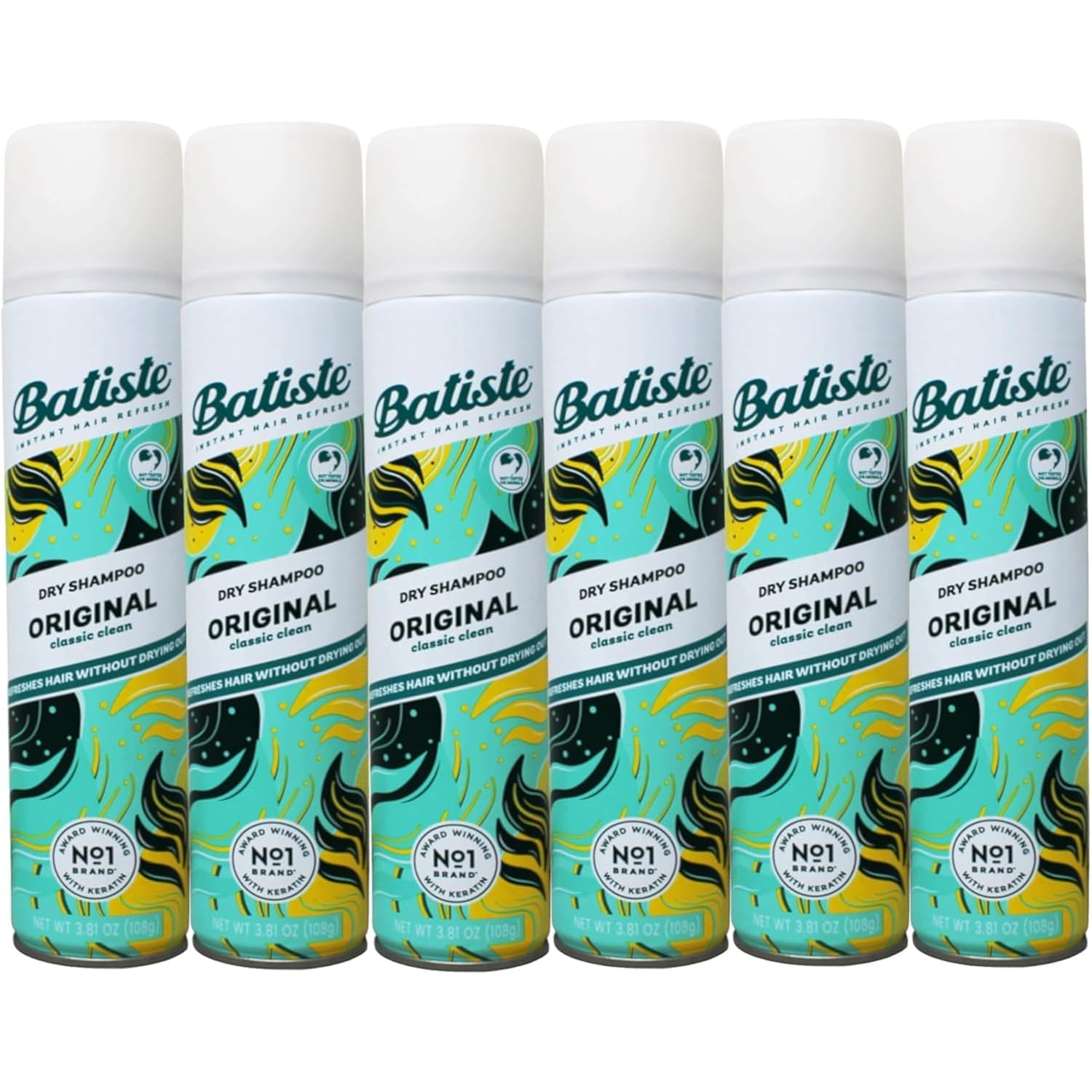 Batiste Dry Shampoo Original 200 ml (Pack of 6)