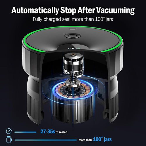 2026 Upgraded One-Integrated Mason Jar Vacuum Sealer, Fully Automated | Electric Portable Vacuum Sealer For Regular Mouth And Wide Mouth Canning Jars