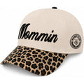 Dad Hats for Men, Vintage Trucker Hats,Premium Embroidered Family Baseball Cap Dads & New Fathers Leopard Print-mommin