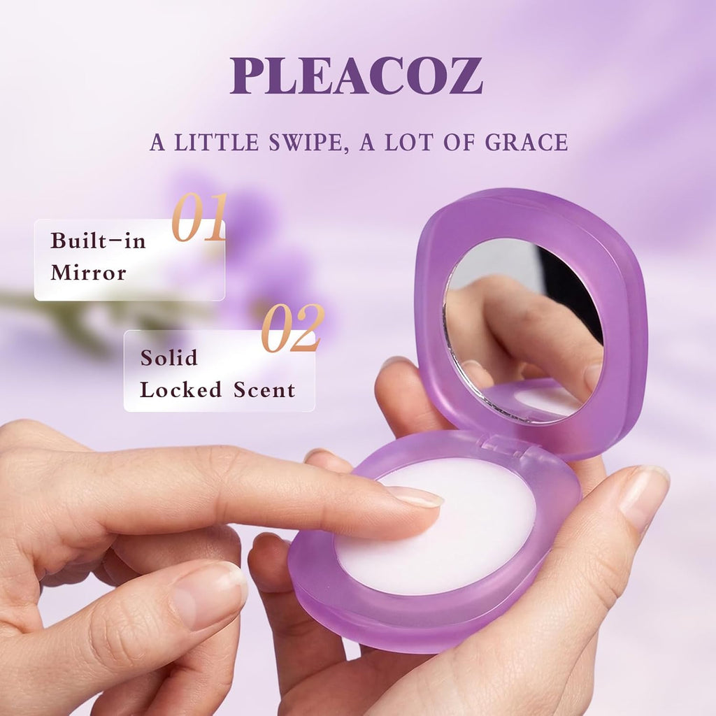 Solid Perfume Balm for Women, Light Enchanting Floral Scent, Natural Ingredients, Gentle Non-Irritating, Portable Travel Size for Daily Wear