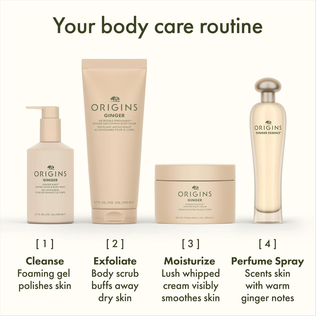 Origins Ginger Souffle Whipped Body Cream | Body Butter For Dry Skin | With Ginger