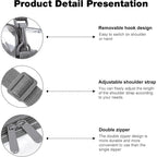 Bagail Clear Bags 12X6X12 Stadium Approved Clear Tote Bag With Zipper Closure Crossbody Shoulder Bag With Adjustable Strap