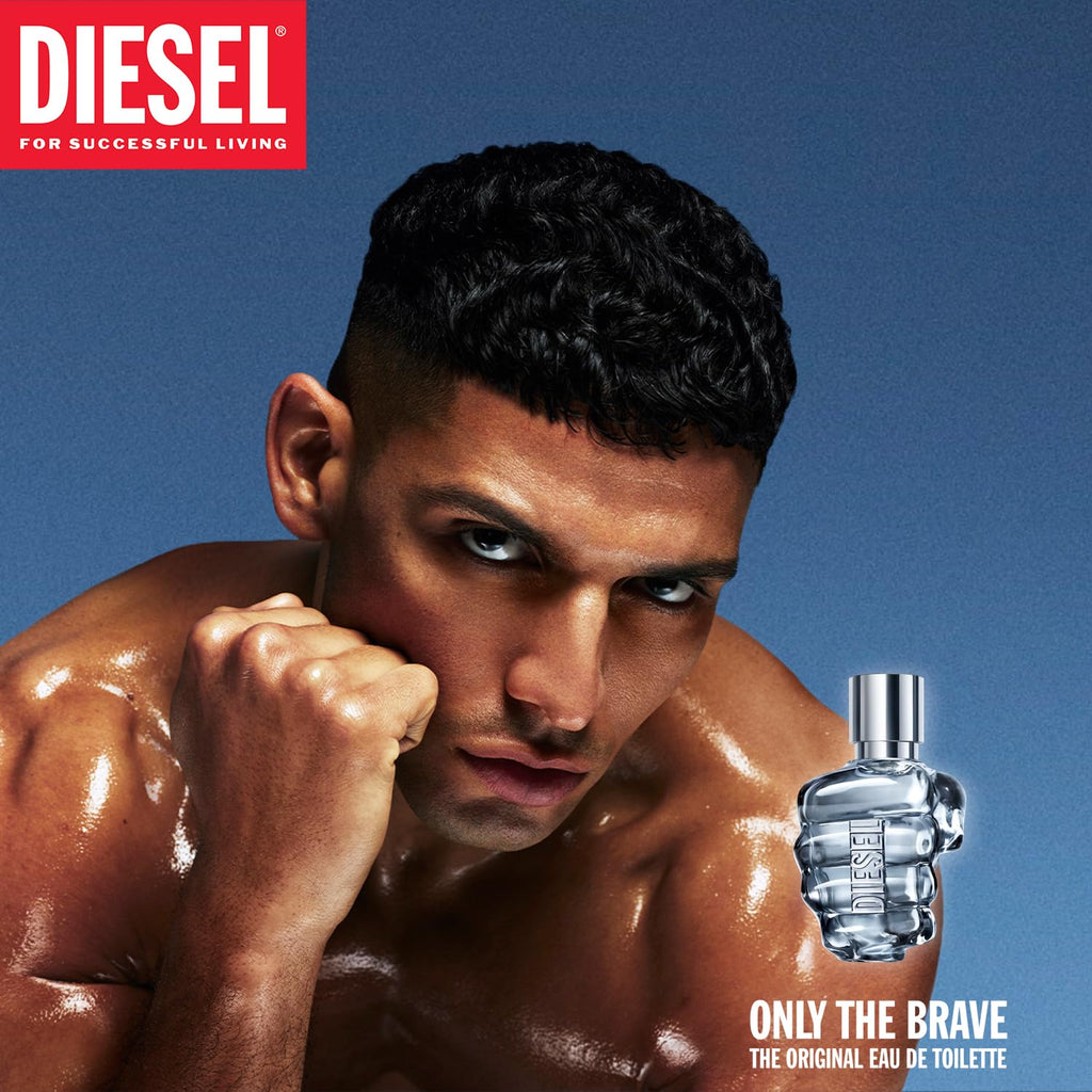 DIESEL Only The Brave, Eau de Toilette & Fragrance Gift Set for Men, Fougere Scent With Notes of Lemon, Rosemary & Ambery Wood