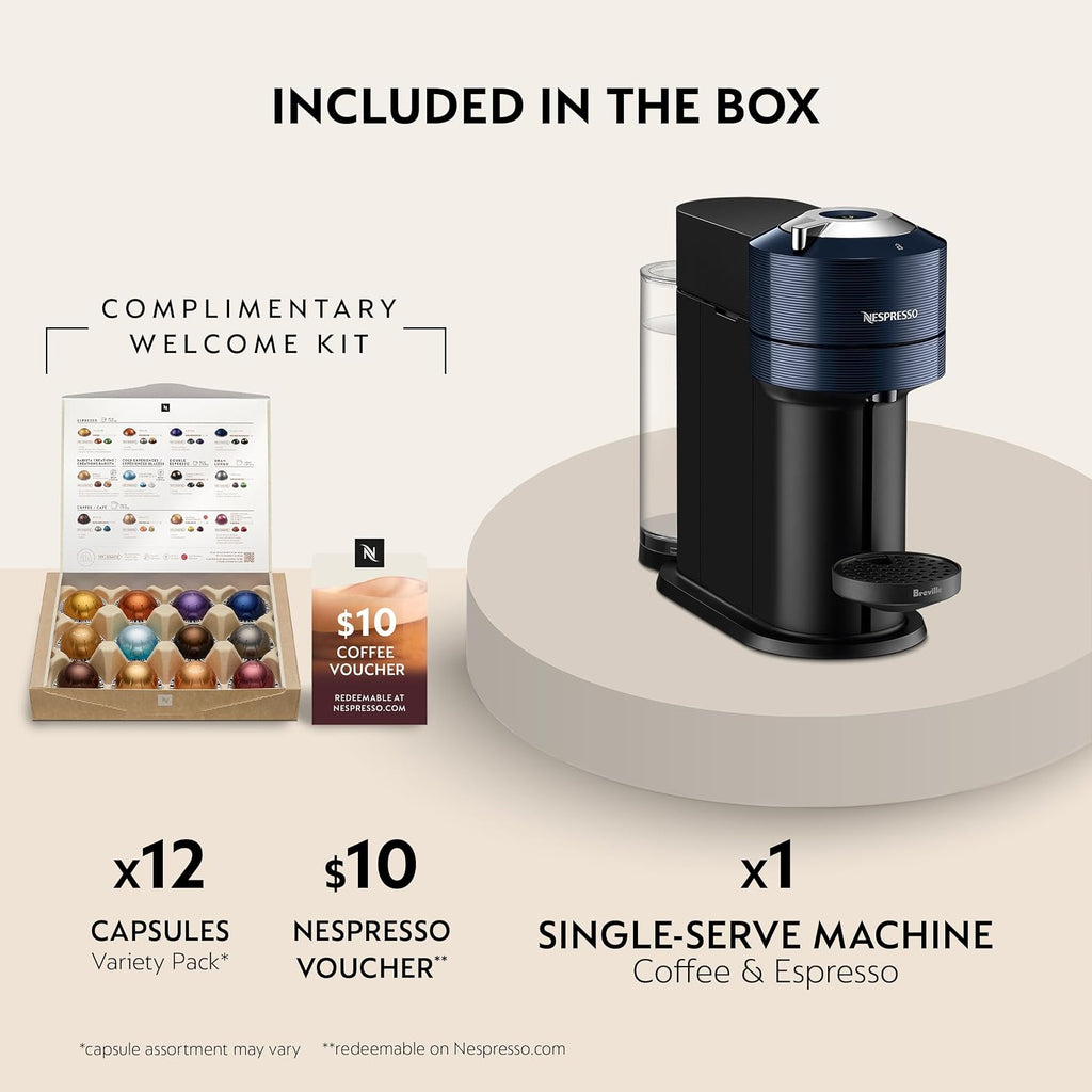 Nespresso Vertuo Next Coffee And Espresso Maker By Breville, Navy Blue