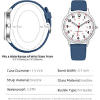 TWOPTION Nurse Watch for Women Waterproof Analog Silicone Watch with Second Hand Nursing Watch