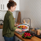 Large Microwave Splatter Cover & Silicone Mat,12 Inchs Vented Collapsible Guard dish Plate lid & Round Kitchen mat for food
