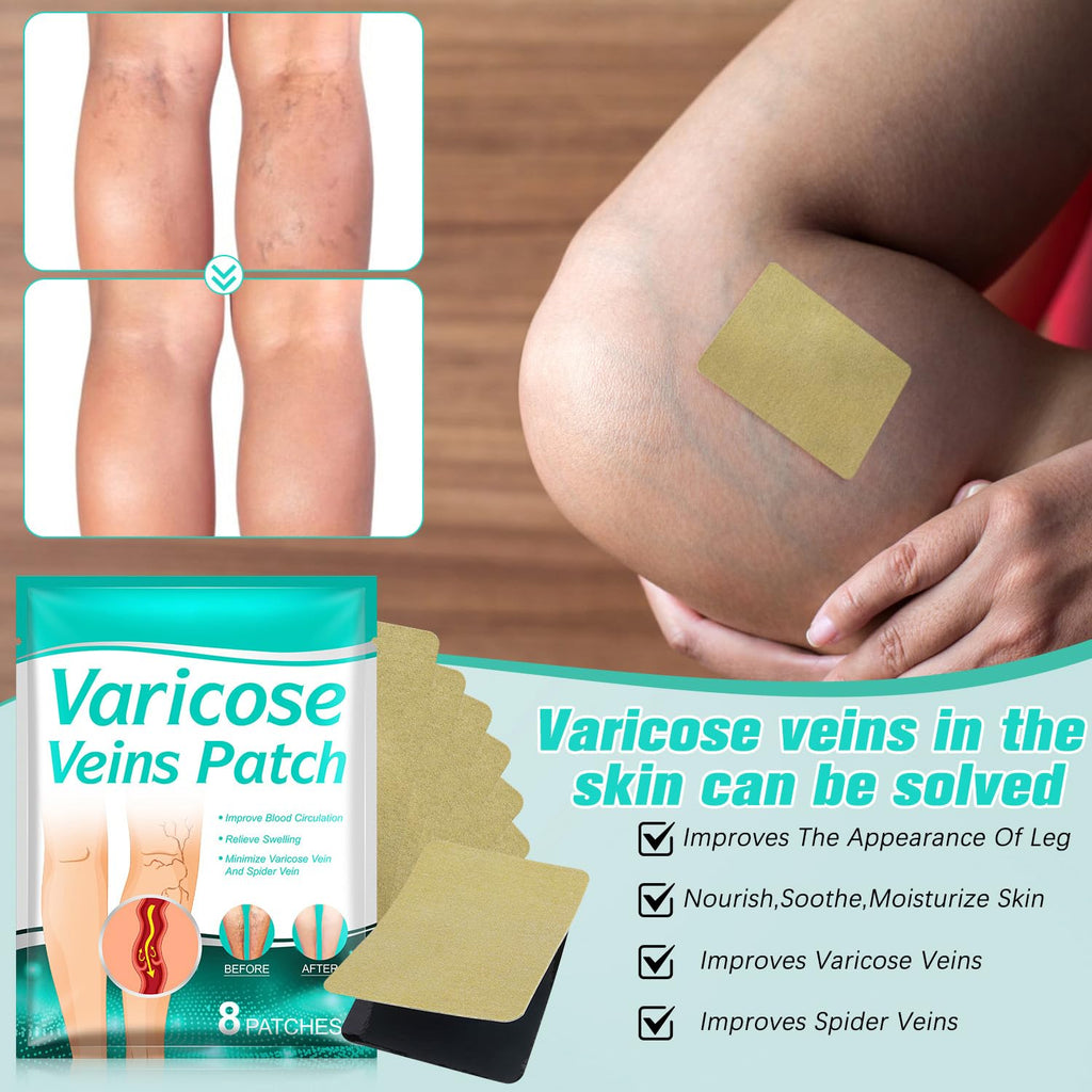 LegRenew Varicose Veins Patch,Professional Relief for Varicose Veins in The Legs，Natural Improvement Spider Veins Patch（2PCS