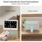 2025 New, Digital Clocks, 7'' Dementia Clock With Date And Time For Elderly, Auto-Dimming, 12 Reminders & 6 Alarms, Button & Remote Control, Auto Dst, Digital Calendar For Seniors Large Display