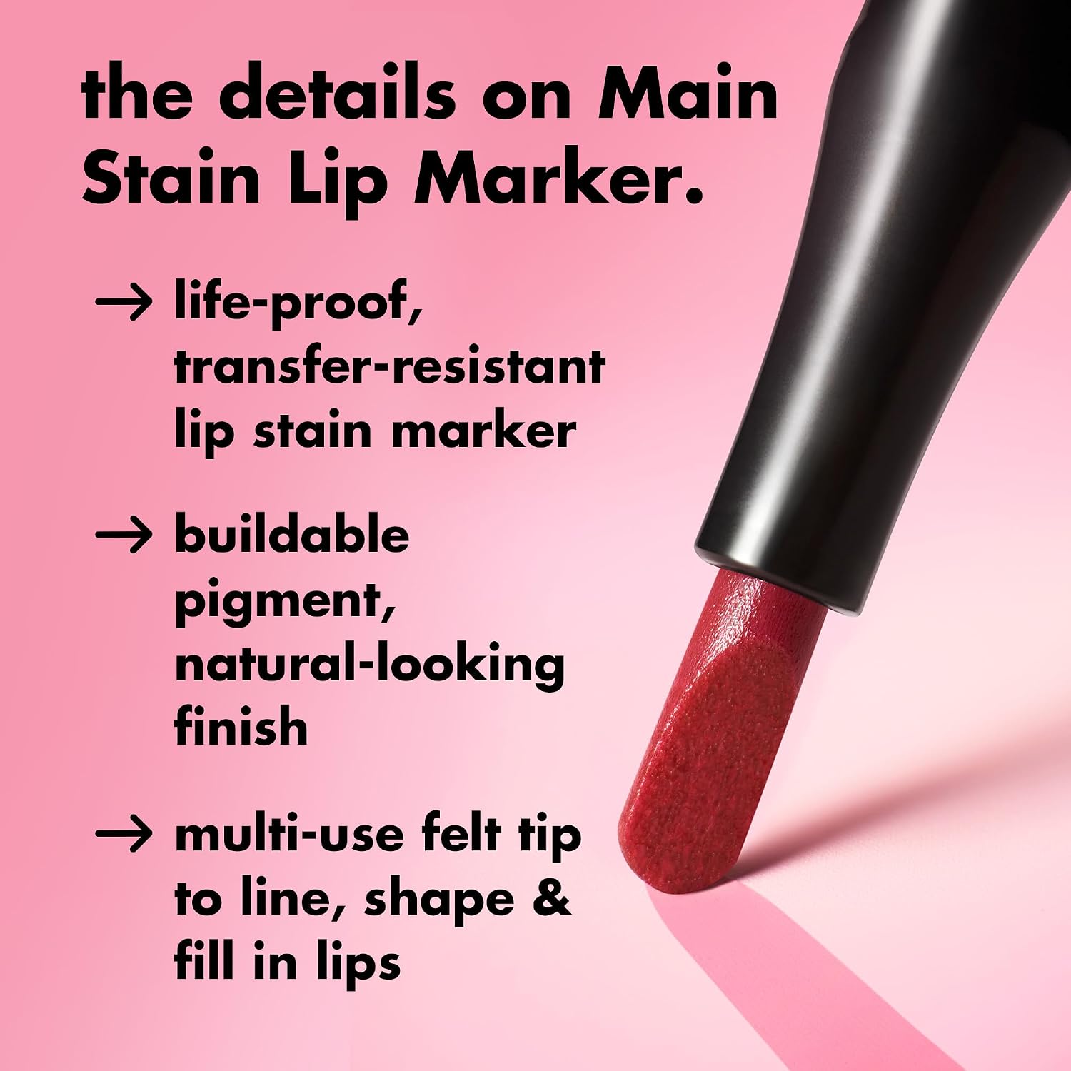 E.L.F. Main Stain Lip Marker, Lip Stain Lip Liner, Define, Contour & Fill For Long-Lasting & Transfer-Resistant Color, Vegan & Cruelty-Free, Rose Macaron