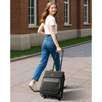 Arcoyard Rolling Backpack For Women, Travel Rolling Laptop Backpack With Wheels, Vertical & Horizontal Storage 2 In 1, Flip-Top Design, Water-Resistant Overnight College Underseat Carry On Luggage