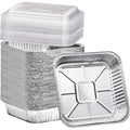 Findful (35 Pack) 8x8 Aluminum Pans with Clear Plastic Lids - Square Baking Cake Pans - Foil Pans with Lids - Disposable Food Containers Great for Cooking, Heating, Storing, Prepping Food
