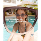 Sunglasses-women Polarized Sunglasses-womens: Trendy Sun Glasses polarized UV400 Protection Fashion Sunglasses
