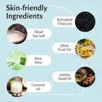 Exfoliating Charcoal Scrub With Collagen & Stem Cells – Salt Scrub For Body Toning, Cellulite, Armpit Detox, And Skin Smoothing For Face, Feet, And Body By M3