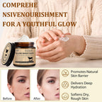 Elbbub Whipped Tallow Cream For Face & Body - 100% Grass-Fed Beef Tallow, Natural Honey & Beeswax Moisturizer, Deep Hydration & Nourishment, Oil-Free & Unscented, Fast Absorbing