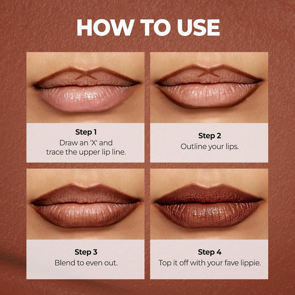 Laka Lip Liner, Pink Lip Liner, Rich Cream Glide Texture, Semi-Matte Finish for Shaping Lips, Smooth Application, K-Beauty, Korean Makeup, 0.02oz, #02 Suede Pink