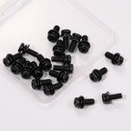 20 Pcs Vesa Screws, Vesa Compatible M4X10Mm Tv/Monitor Wall Mount Screws For 75X75Mm And 100X100Mm Brackets. Phillips Head M4 X 10Mm Black With Washers