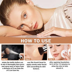 Air Brush Makeup Foundation,Flawless Airbrush Foundation for Older Women,Teenagers,Middle-aged and Mature Skin,Lightweight Moisturizing,Buildable Coverage for Smooth Radiant Skin (02 Beige)