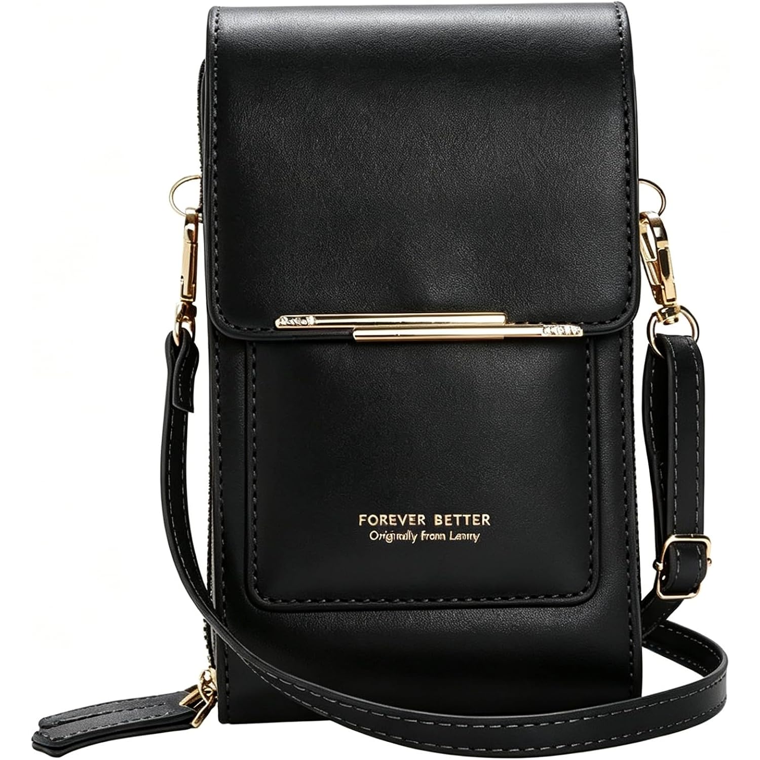 Touchscreen Phone Crossbody Bags For Women,Anti-Theft Pu Leather Messenger Bag,Rfid Blocking Small Mobile Phone Purse Wallet