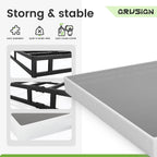 7 Inch Box Spring For Queen Bed, Quick Assembly Queen Size Metal Mattress Foundation With Fabric Cover, Strong Steel Frame, Heavy Duty, Low Profile Bed Frame Base Cama, Queen Upgraded Version