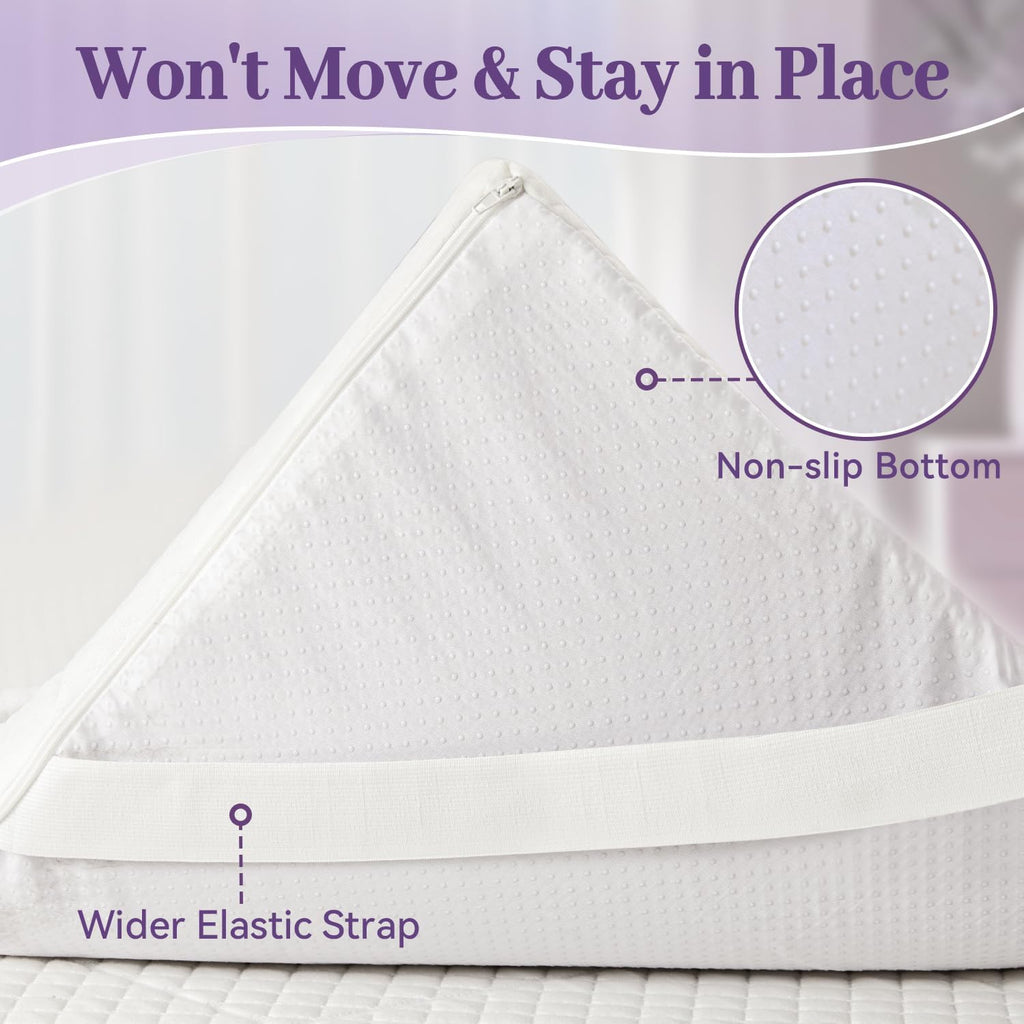 Sinweek 2 Inch Gel Memory Foam Mattress Topper Twin Size, Ventilated High Density Pad For Back Pain, Bed Topper With Removable Soft Cover, Certipur-Us Certified