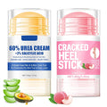 2pcs 60% Urea Hydrating and Anti-Cracking Foot Cream, 2025 Upgraded Moisturising and Relieves Cracking and Dryness Foot Cream for Dry Cracked Feet And Hands（aloe + peach）