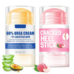 2pcs 60% Urea Hydrating and Anti-Cracking Foot Cream, 2025 Upgraded Moisturising and Relieves Cracking and Dryness Foot Cream for Dry Cracked Feet And Hands（aloe + peach）