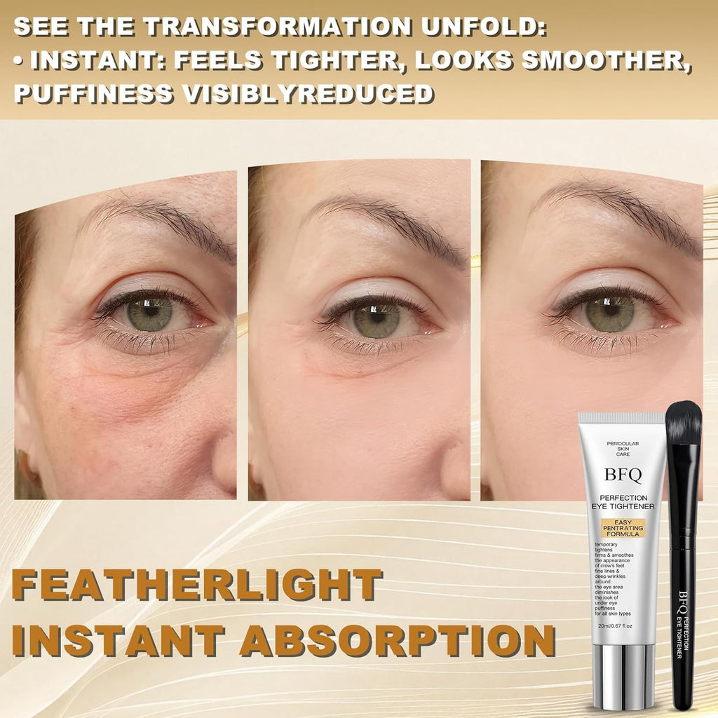 Instant Eye Tightening Cream - Targets Fine Lines & Wrinkles, With Applicator Brush, Firming Formula For Mature Skin (0.72 Fl Oz (Pack Of 1))