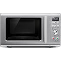 Breville Bmo650Sil Compact Wave Soft Close Countertop Microwave Oven, Silver