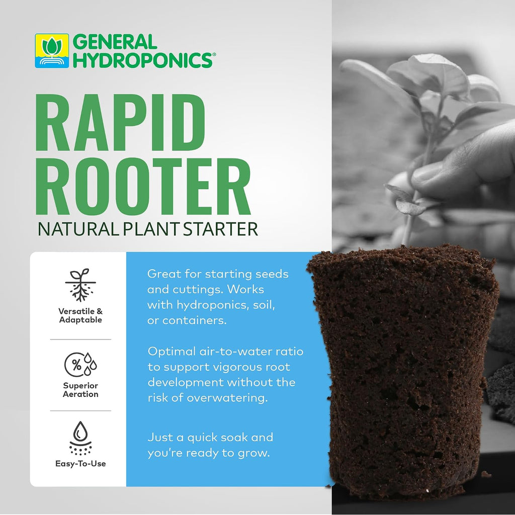 General Hydroponics Gh3253 Rapid Rooter Replacement Plugs 50 Count