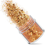 Holographic Nail Art Glitters Gold Silver Nail Sequins 3D Laser Acrylic Nails Powder Dust Flakes Nail Art Supplies for Nails Art Decoration Nail Sparkle Manicure Accessories Glitters Crafts 5 Boxes