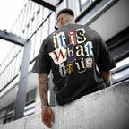 Men'S Graphic Tees Funny Letter Print Vintage Oversize T Shirts Acid Wash Shirt Streetwear Rapper Casual Tee Top