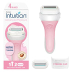 Schick Intuition Razors for Women with Sensitive Skin | 1 Razor & 2 Intuition Razor Blades Refill with Organic Aloe