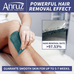 Anruz Waxing Kit for Women Men - Wax Kit for Hair Removal with Silicone Bowl,4 Bags Hard Waxing Beads and 30 Sticks - at Home Use Wax Warmer for Full Body, Bikini, Eyebrow, Face, Sensitive Skin