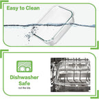 Homberking 10 Pack Borosilicate Glass Meal Prep Containers With Locking Lids, Glass Food Storage Containers Set, Airtight Lunch Bento Boxes, Bpa-Free & Leak Proof, 36Oz & 14Oz, Freezer, Oven Safe