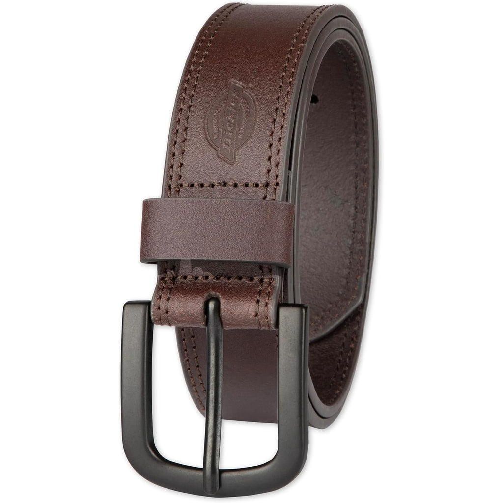 Dickies Mens Genuine Leather Belt – Durable Casual Style, Regular & Big And Tall Sizes