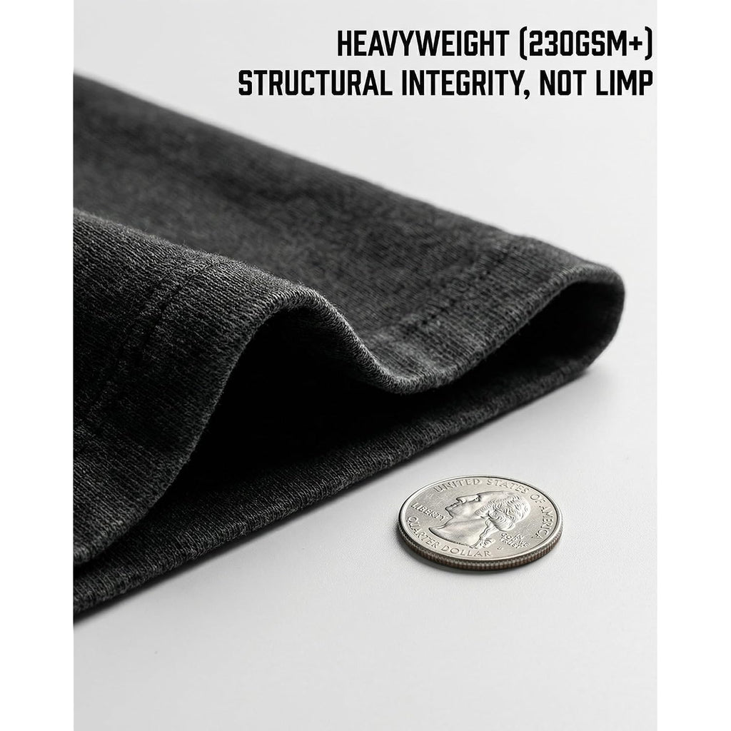 Men'S Oversized T-Shirts Heavyweight Cotton, Unisex Vintage Acid Wash Drop Shoulder Baggy Fit Tee Tops