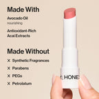 Honest Beauty Moisturizing Vegan Tinted Lip Balm, Antioxidant-Rich, Acai Extracts, Avocado Oil, Paraben-Free, Cruelty Summer, Melon