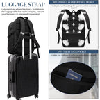 Extra Large Backpack For Men 55L,18.4Inch Travel Laptop Backpack With Usb Charging Port Business Flight Approved Carry On Backpack,Tsa Big Capacity Heavy Duty Computer Bag College Bookbag,Black