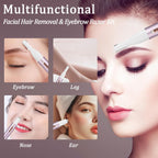Yunmiss 2026 Rechargeable Nose and Ear Hair Trimmer for Women Men – Painless Facial and Eyebrow Hair Remover, Dual-Edge Blades, IPX7 Waterproof, Compact and Portable Electric Clipper