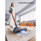 Cordless Vacuum Cleaner, 650W 55Kpa 70Mins Vacuum Cleaners For Home With Auto Mode/Led Display, Self-Standing Cordless Stick Vacuum Lightweight,Rechargeable Cordless Vacuum For Pet Hair/Carpet/Floors