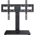 PERLESMITH Universal Swivel TV Stand Legs for 37-75 inch TVs, Height Adjustable Tabletop Mount Holds up to 99lbs, Television Table TV Stands for Livingroom & Bedroom, Universal VESA 600x400mm, PSTVS13
